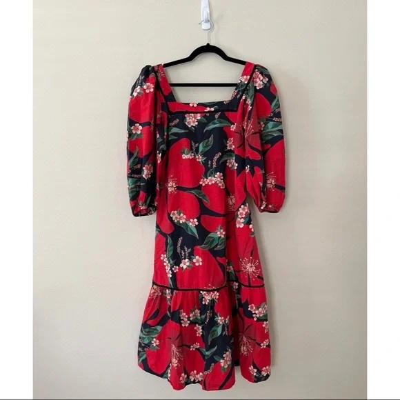 FARM RIO Jamila Floral Midi Dress Small - Picture 2 of 6